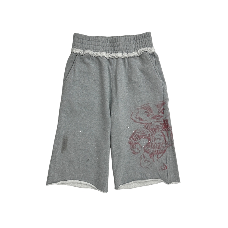 Saint Vanity Badgers Shorts Grey