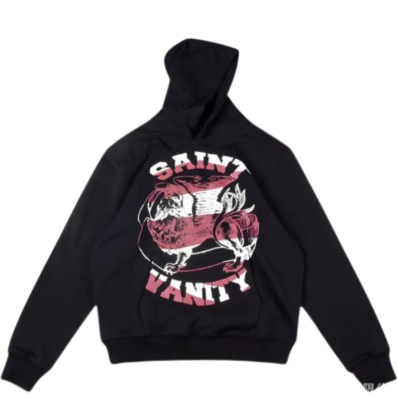 Saint Vanity Black Graphic Hoodie