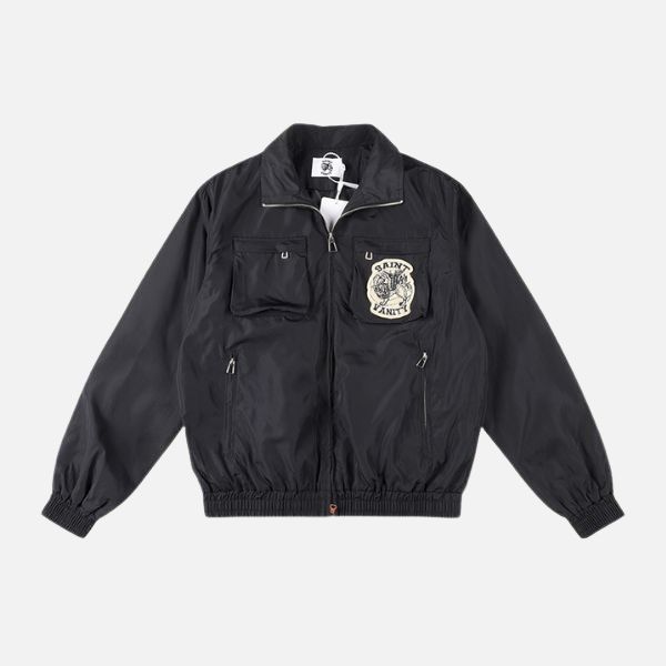 Saint Vanity Black Nylon Best Cargo Jacket - Official Store Saint Vanity Black Nylon Best Cargo Jacket