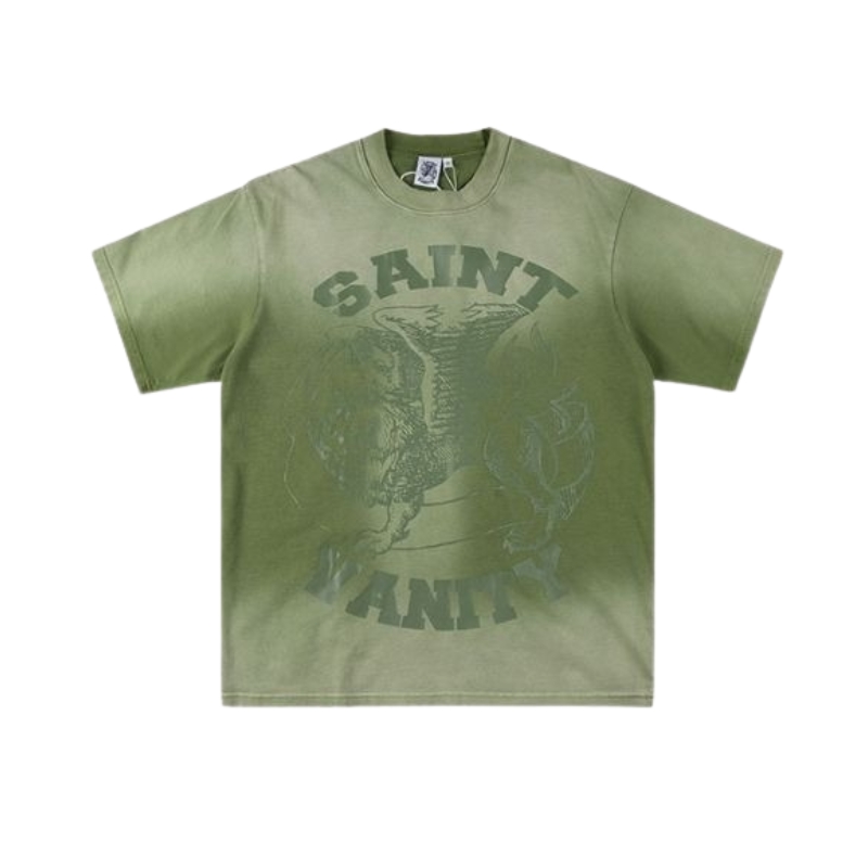 Saint Vanity Griffin Tee Washed Olive