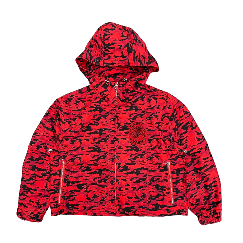 Saint Vanity Hooded Jacket Red Tiger Camo
